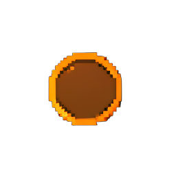 銅貨 (ローレゾ) — 256×256 ピクセルアートスプライト