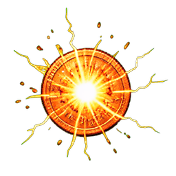 Copper Coin (VFX) - 256x256 pixel art sprite