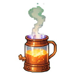 Spirale de Distillateur en Cuivre (Cinématique) — sprite pixel art 256×256