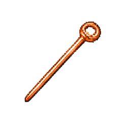 Copper Hair Pin — 256×256 pixel art sprite