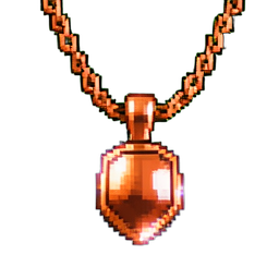 Kupfer-Anhalskette — 256×256 Pixel-Art-Sprite
