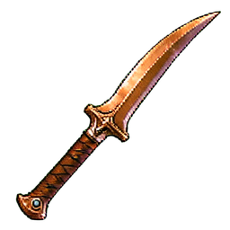 Arco corto de cobre — sprite pixel art 256×256
