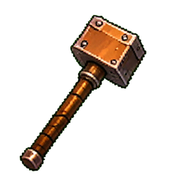 Kupfer-Hammer — 256×256 Pixel-Art-Sprite