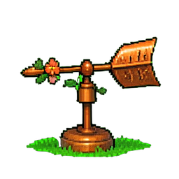 Copper Weather Vane — 256×256 pixel art sprite