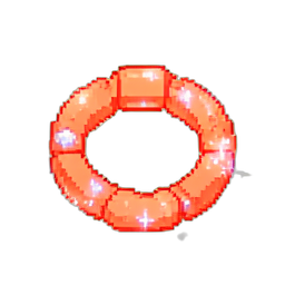 Coral Bangle — 256×256 pixel art sprite