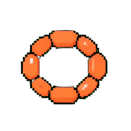 Coral Chain Bracelet — 256×256 pixel art sprite