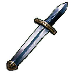 Coral Reef Blade — 256×256 pixel art sprite
