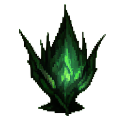 Corrupted Elemental Wisp — 256×256 pixel art sprite