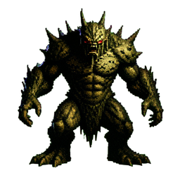 Korrumpierter Baum — 256×256 Pixel-Art-Sprite