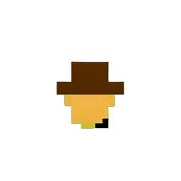 Cowboy (Low-Res) - 256x256 pixel art sprite