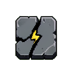 Crack Wall (16-Bit) - 256x256 pixel art sprite