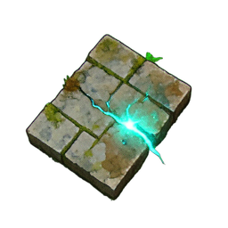 Crack Wall (Atmospheric) - 256x256 pixel art sprite