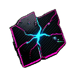 Mur Fissuré (Cyberpunk) — sprite pixel art 256×256
