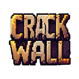 Crack Wall - 256x256 pixel art sprite
