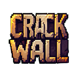 Pared de grietas — sprite pixel art 256×256