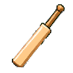 Cricket Bat — 256×256 pixel art sprite