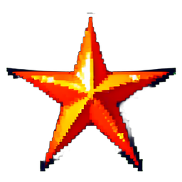 Critical Star — 256×256 pixel art sprite
