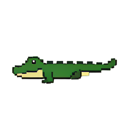 나일악어 — 256×256 픽셀 아트 스프라이트