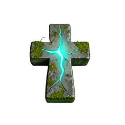 Cross Grave (Atmospheric) - 256x256 pixel art sprite