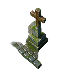 Tumba da Cruz (HD-2D) — sprite pixel art 256×256