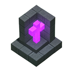 Cross Grave (Voxel) - 256x256 pixel art sprite