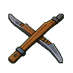 쇠뇌 (16비트) — 256×256 픽셀 아트 스프라이트