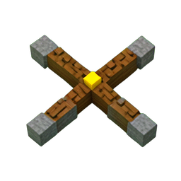 Crossbow (Voxel) - 256x256 pixel art sprite
