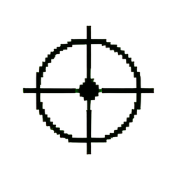 Crosse cible — sprite pixel art 256×256