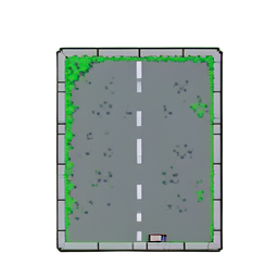 人行横道砖 — 256×256 像素游戏素材