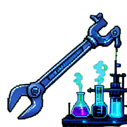 Crucible Tongs Long — 256×256 pixel art sprite