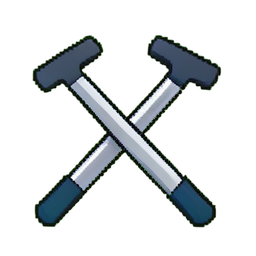 Paire de Béquilles — sprite pixel art 256×256