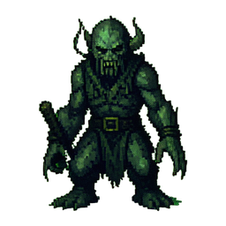 Krypt-Ghoulfutterer — 256×256 Pixel-Art-Sprite
