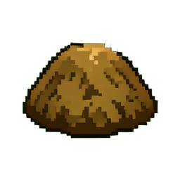 Crystal Anthill — 256×256 pixel art sprite