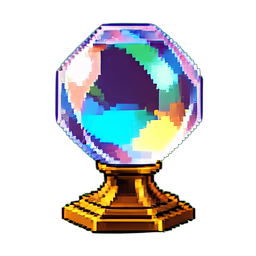 Crystal Ball Stand - 256x256 pixel art sprite