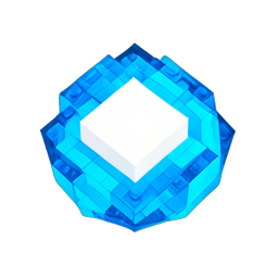 Balle de Cristal (Voxel) — sprite pixel art 256×256