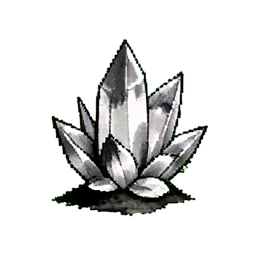 Kristall-Bienenstock — 256×256 Pixel-Art-Sprite