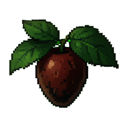 Baga de arbusto de cristal — sprite pixel art 256×256