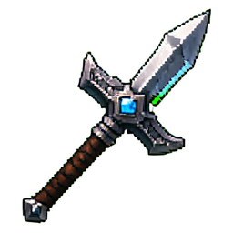 Crystal Crossbow — 256×256 pixel art sprite
