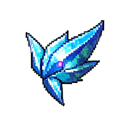 Crystal Elemental Wisp — 256×256 pixel art sprite