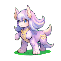 Griffe de cristal — sprite pixel art 256×256