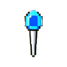 Crystal Hair Pin — 256×256 pixel art sprite