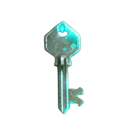 Crystal Key (Atmospheric) - 256x256 pixel art sprite