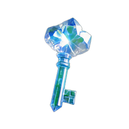 Crystal Key (HD-2D) - 256x256 pixel art sprite