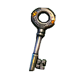 Crystal Key - 256x256 pixel art sprite