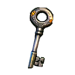Clé de Cristal — sprite pixel art 256×256