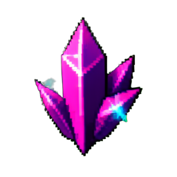 Crystal Shard (16-Bit) - 256x256 pixel art sprite