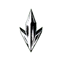 Crystal Shard (1-Bit) - 256x256 pixel art sprite