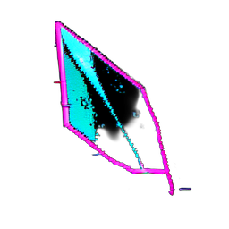 Crystal Shard (Cyberpunk) - 256x256 pixel art sprite