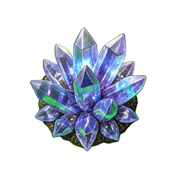 水晶碎片 (高清2D) — 256×256 像素游戏素材