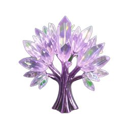 Crystal Tree (HD-2D) - 256x256 pixel art sprite